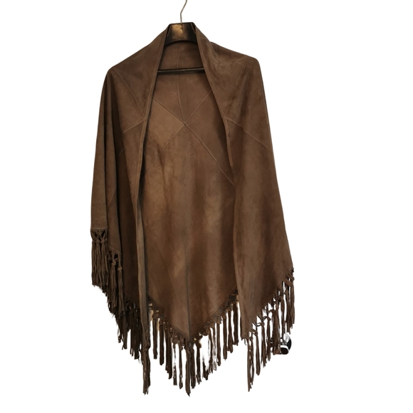 Pinotti Jackets & Blazers - Pinotti Suede Shawl made in Italy